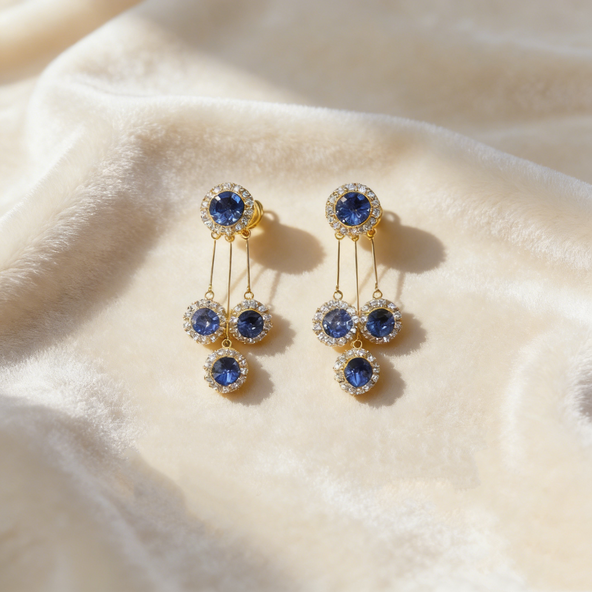 Flower clusters Tassel Earrings