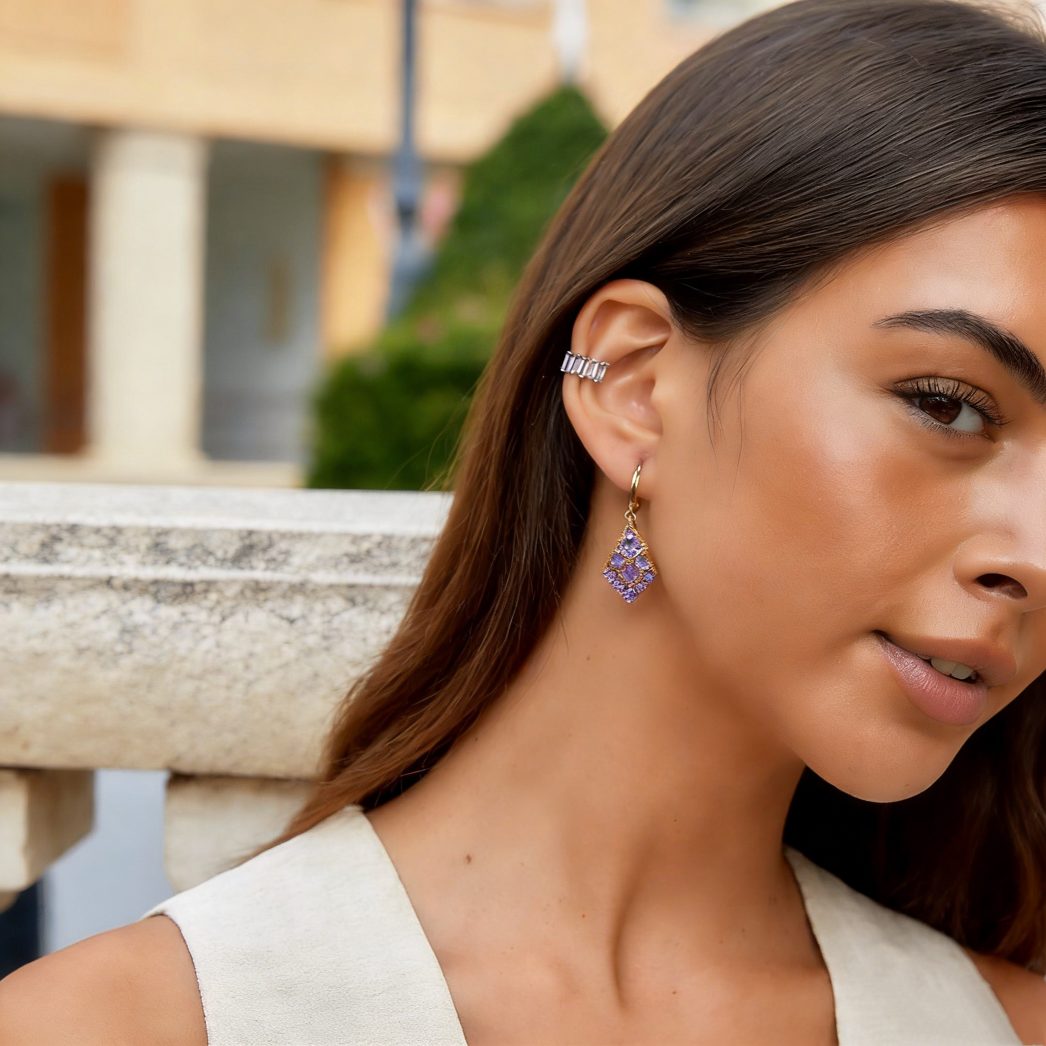 Elegant Double-Layered Leaf Earrings