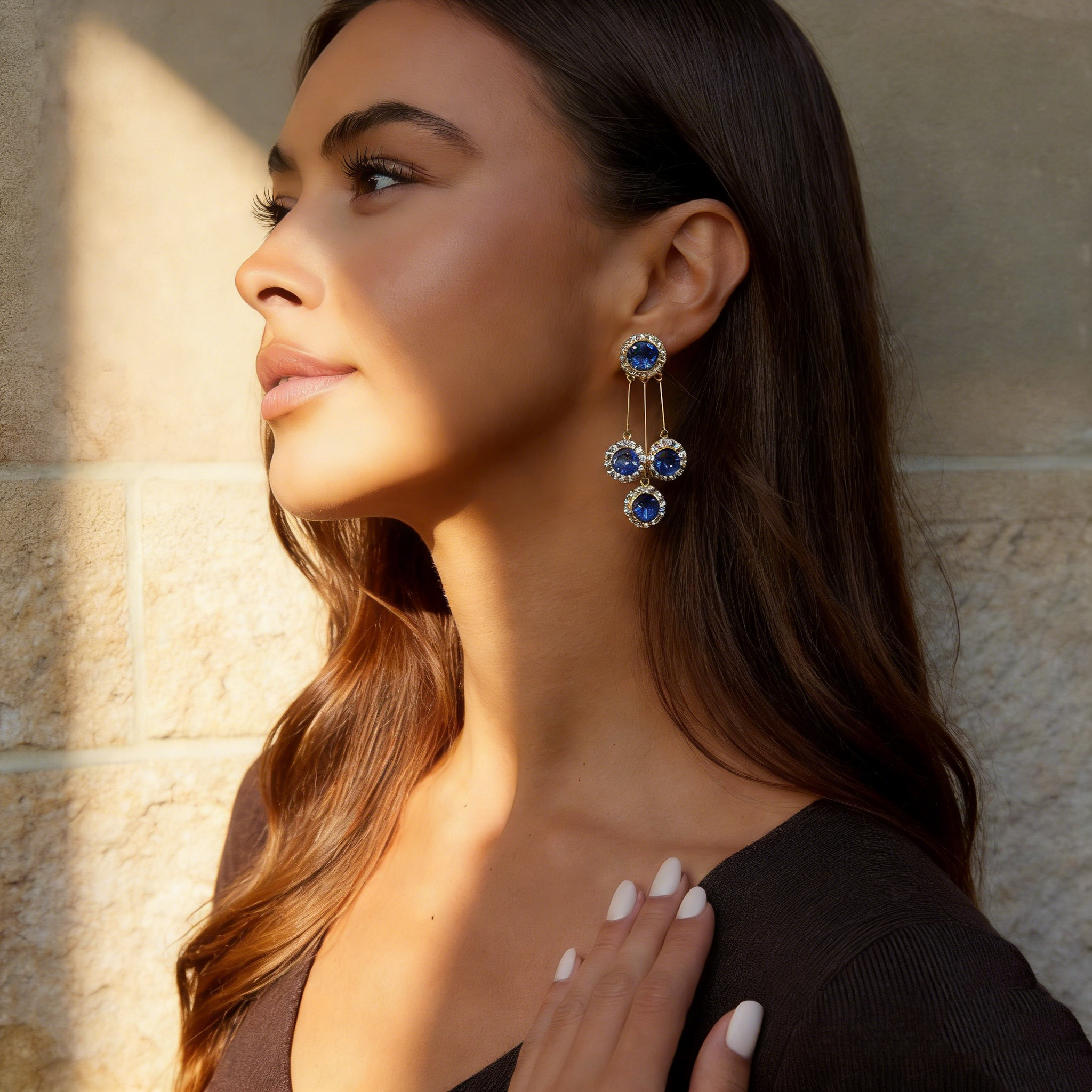 Flower clusters Tassel Earrings