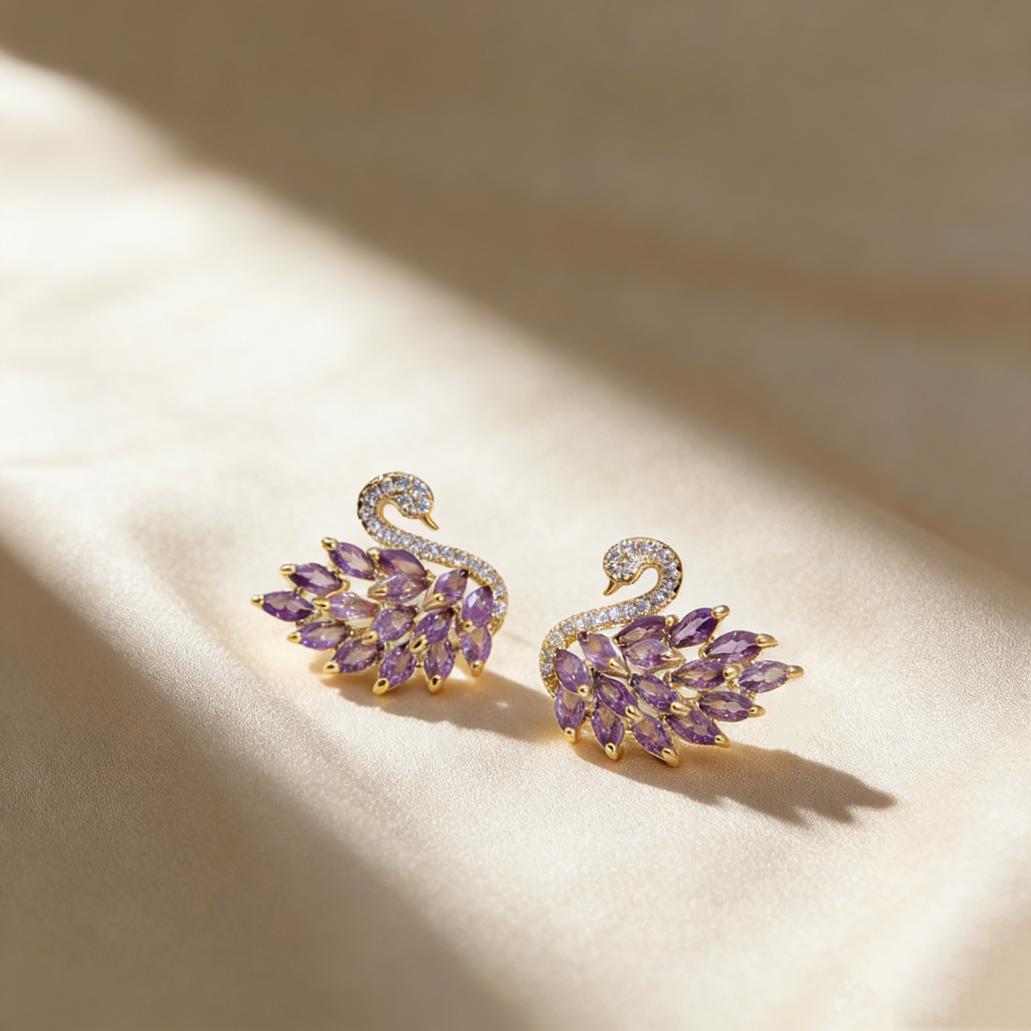 Elegant Swan Earrings