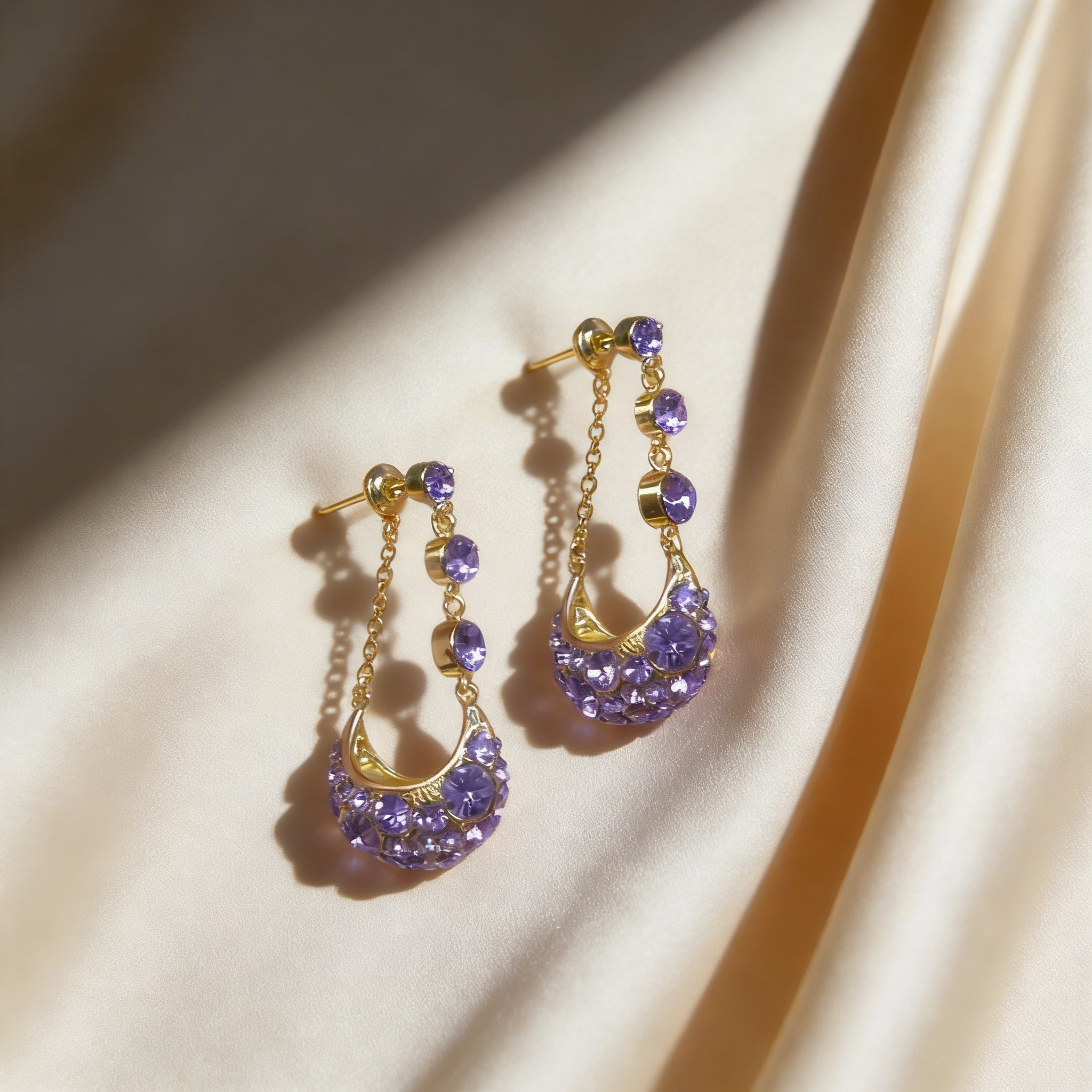 Elegant Tassel Pendant Stud Earrings