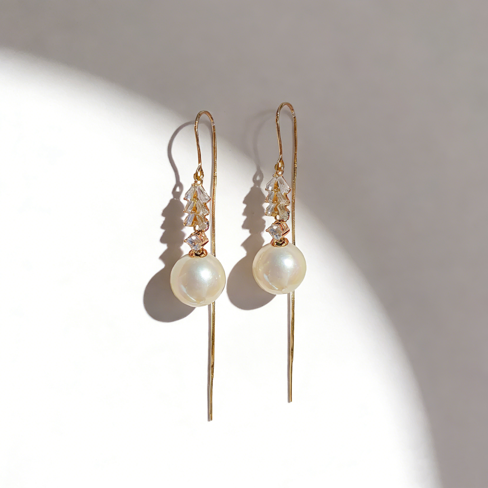 Elegant Pearl Threader Earrings