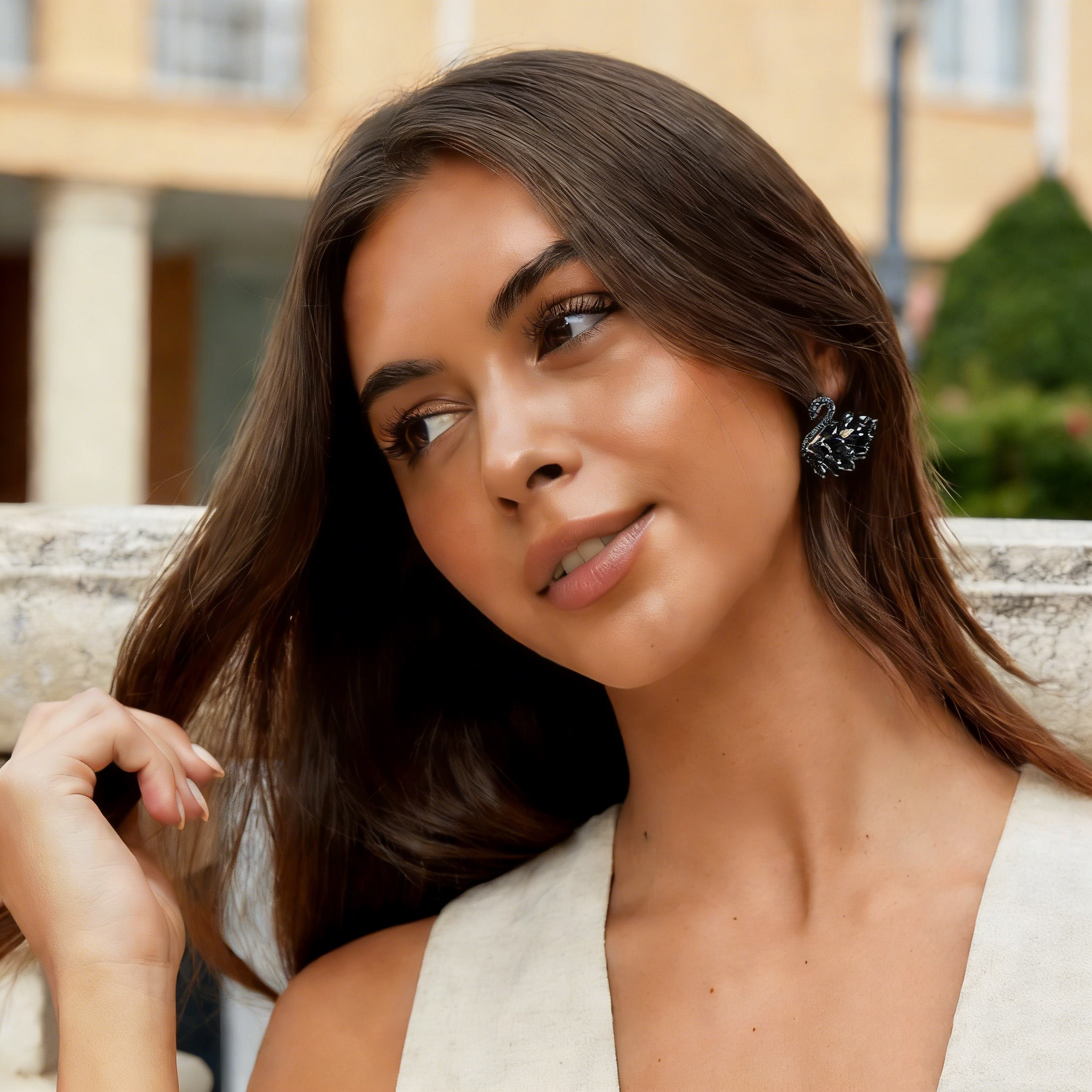 Elegant Swan Earrings