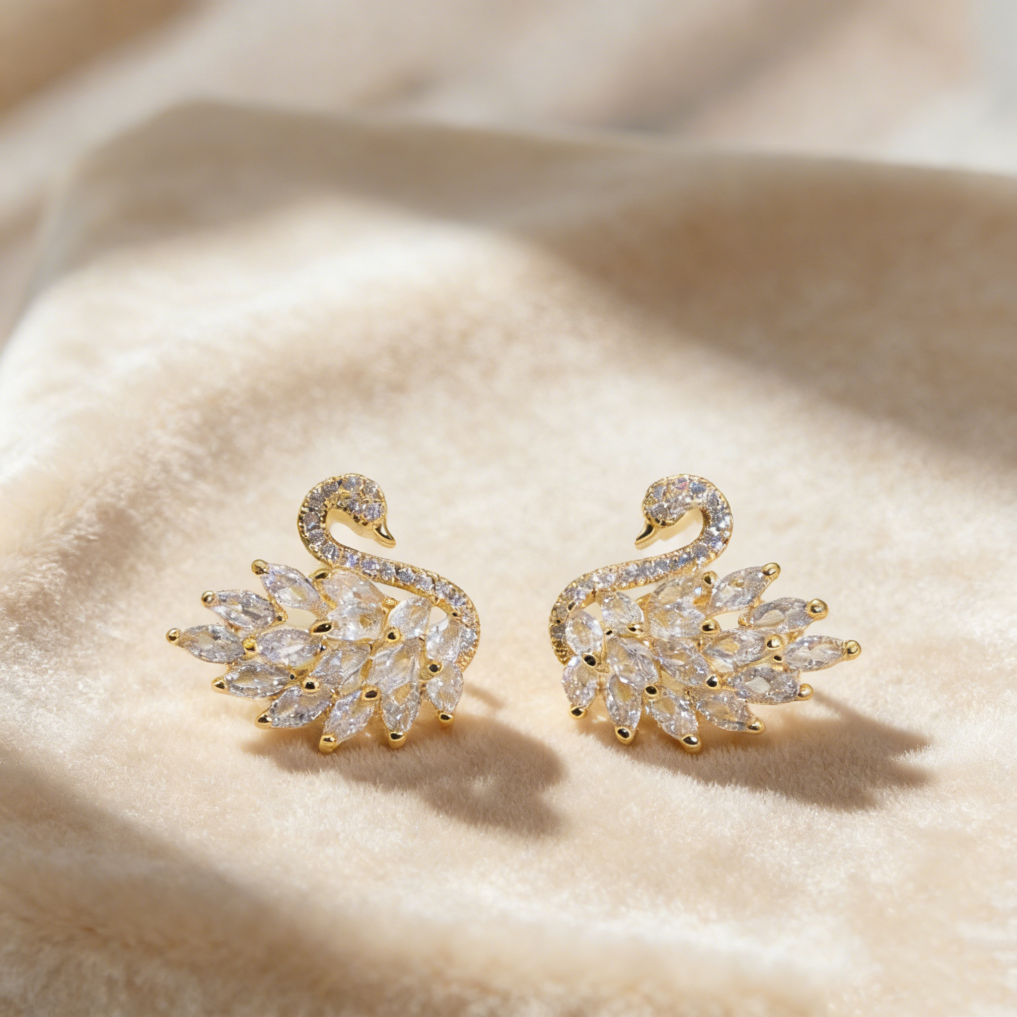 Elegant Swan Earrings