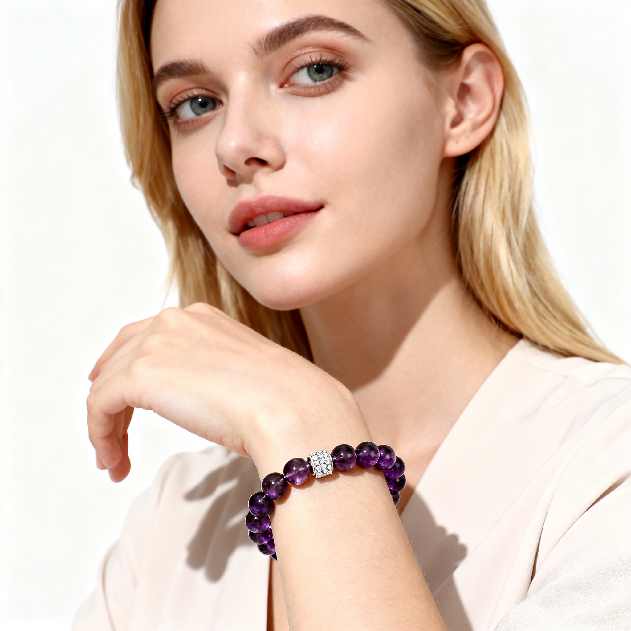 Natural Amethyst Lucky Bracelet