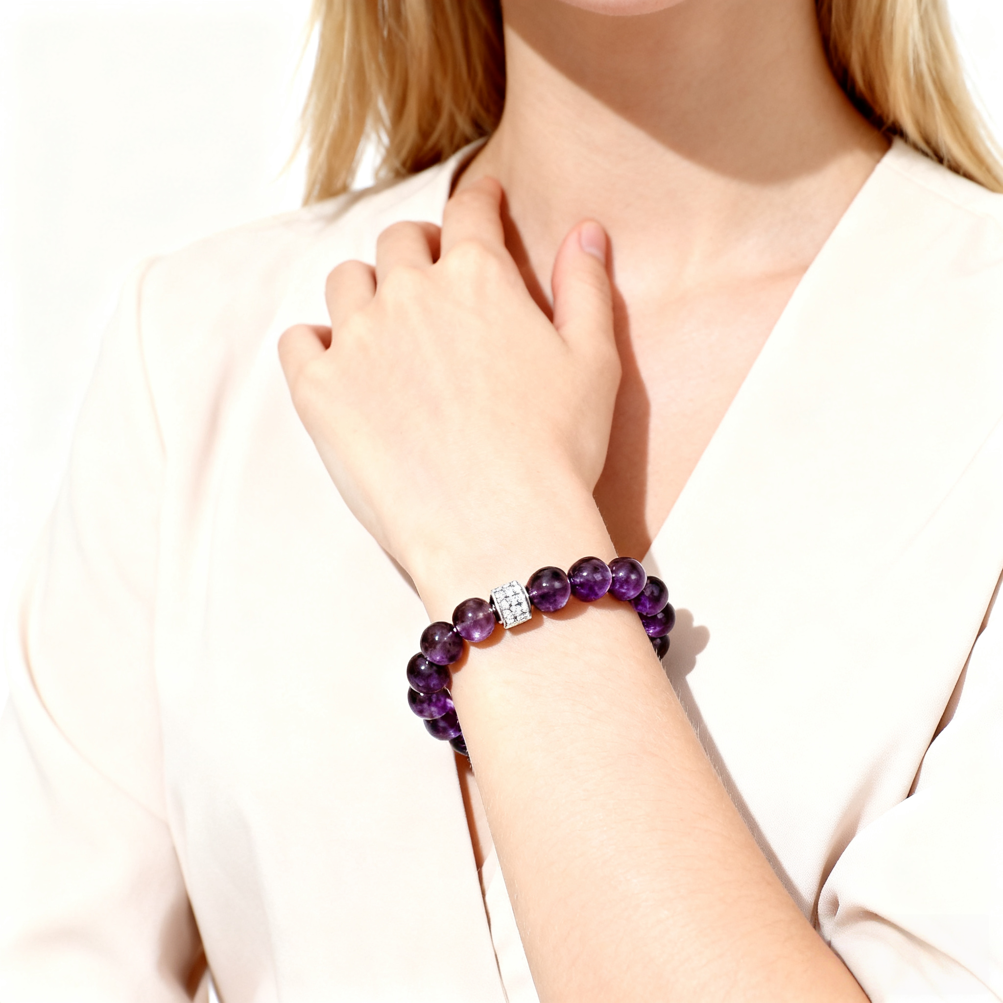 Natural Amethyst Lucky Bracelet