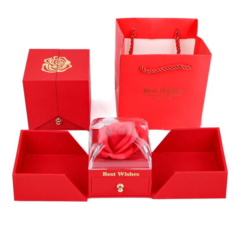 Double-Opening Forever Rose Gift Box