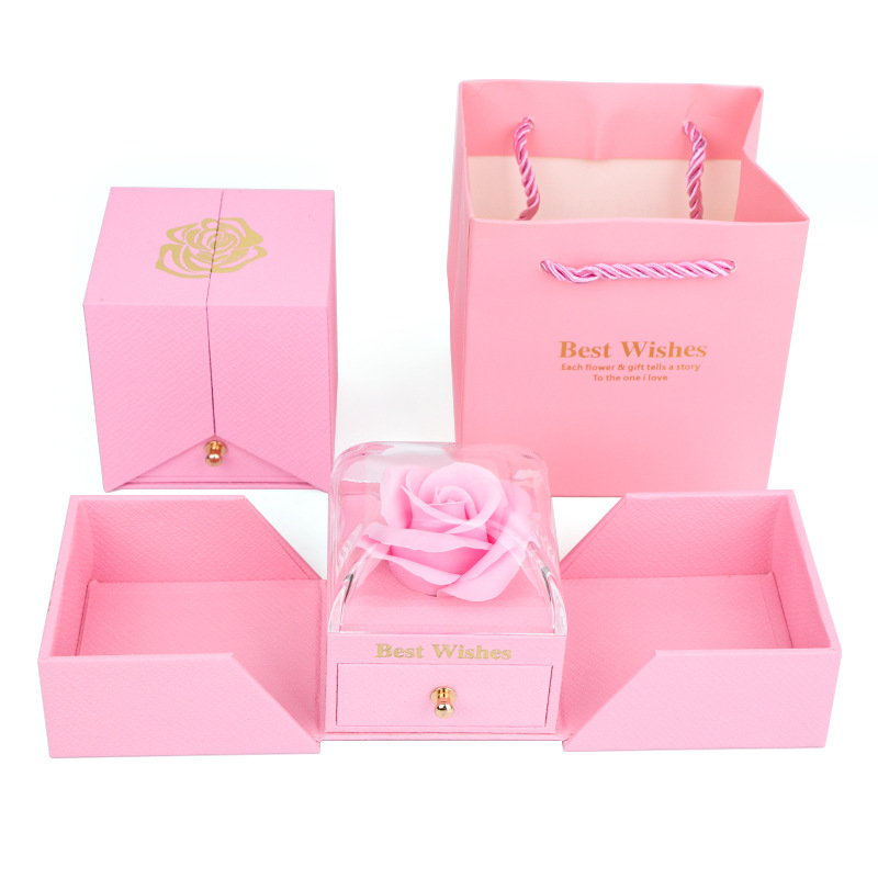 Double-Opening Forever Rose Gift Box