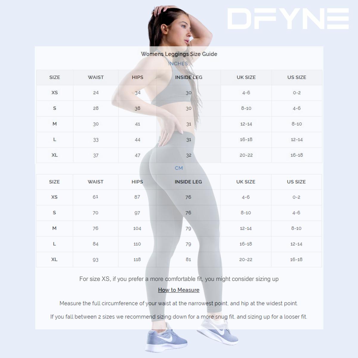 Dfyne Impact Leggings - Precision Fit, Maximum Impact, Women's, 90% Nylon & 10% Elastane, Seamless Design, Cool Wash Separately - Fabric, Comfort
