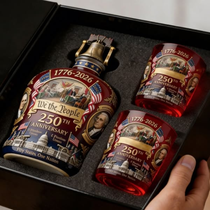 U.S. 250th Anniversary Commemorative Whiskey Decanter Set（1776-2026）