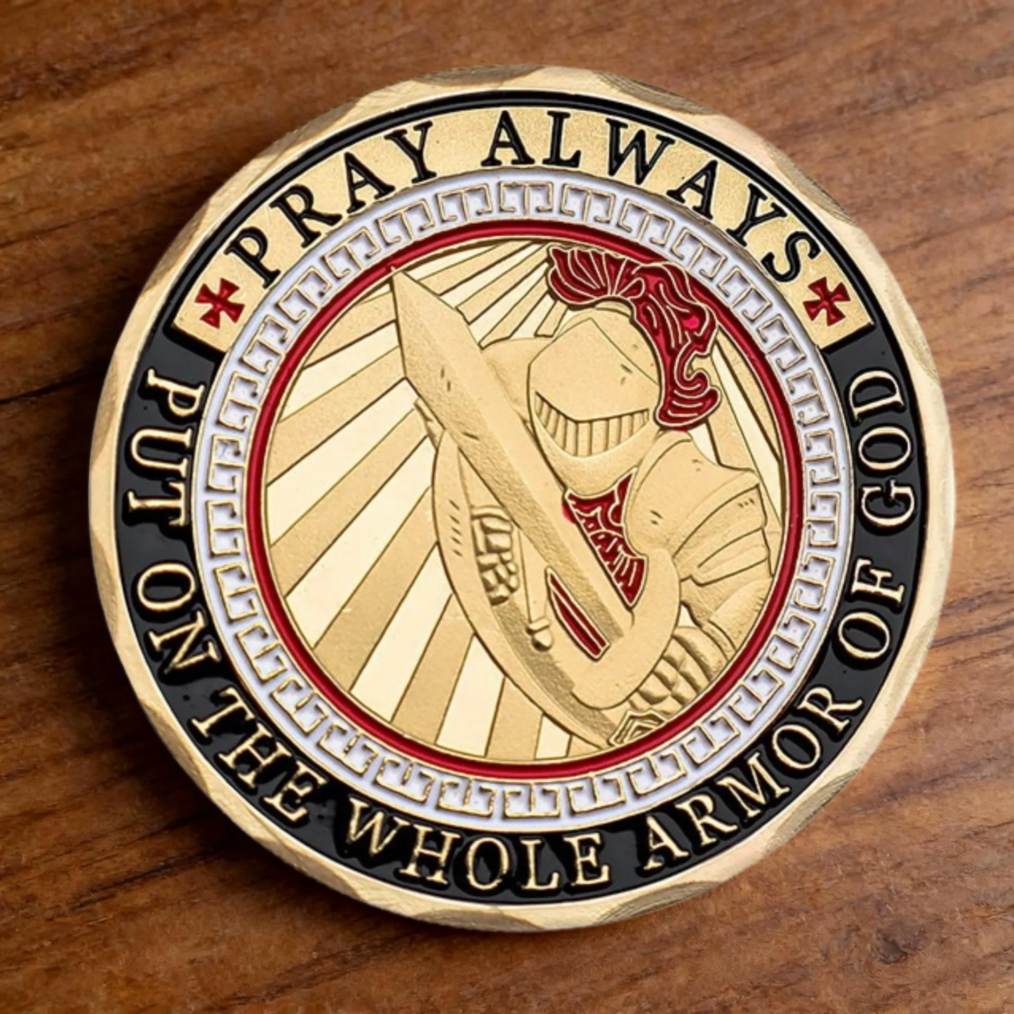 🏆New Year 60% OFF-ARMOR OF GOD-Christian Challenge Coin – Ephesians 6:13–17