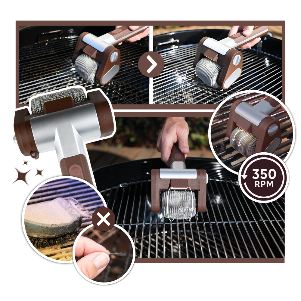 Turbo Cleanse Grill Brush - Grill Cleaning, Reinvented - Ozerty