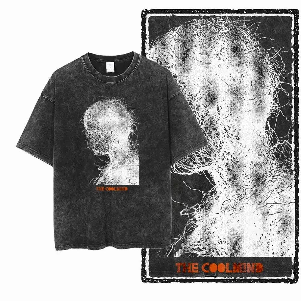 Lines of Life-Premium Acid wash drop shoulder T.shirt