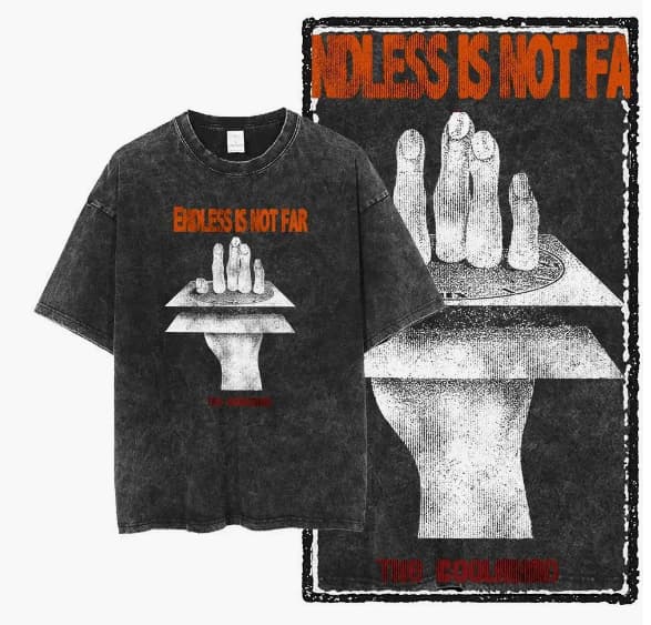 Lines of Life-Premium Acid wash drop shoulder T.shirt
