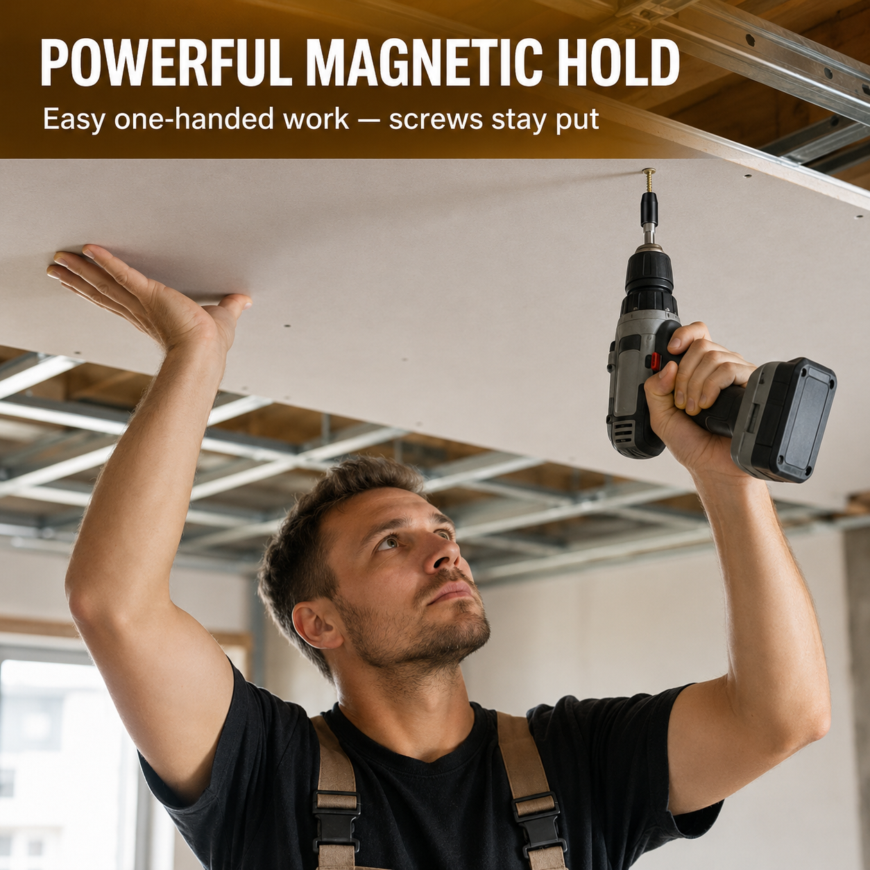 Universal Magnetic Screw Holder for Drill Bits and Screwdrivers