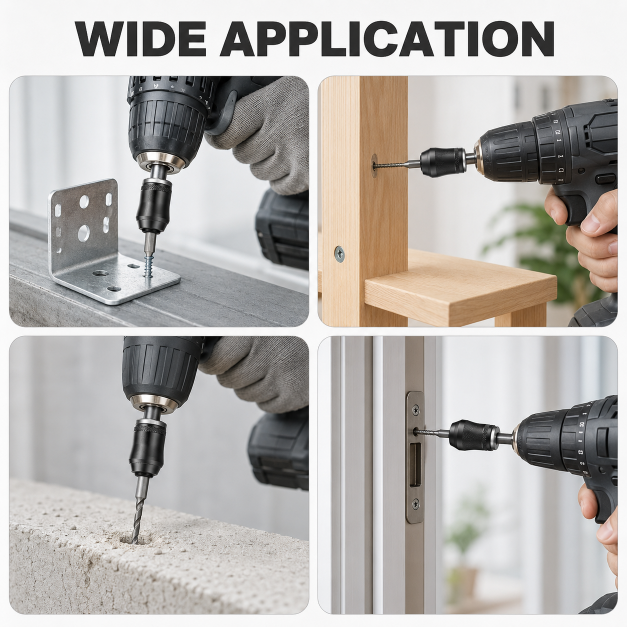 Universal Magnetic Screw Holder for Drill Bits and Screwdrivers