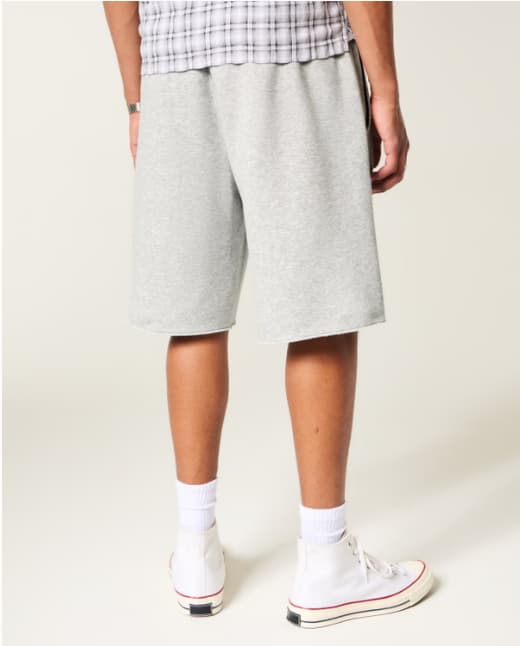At-the-Knee Baggy Fleece Shorts