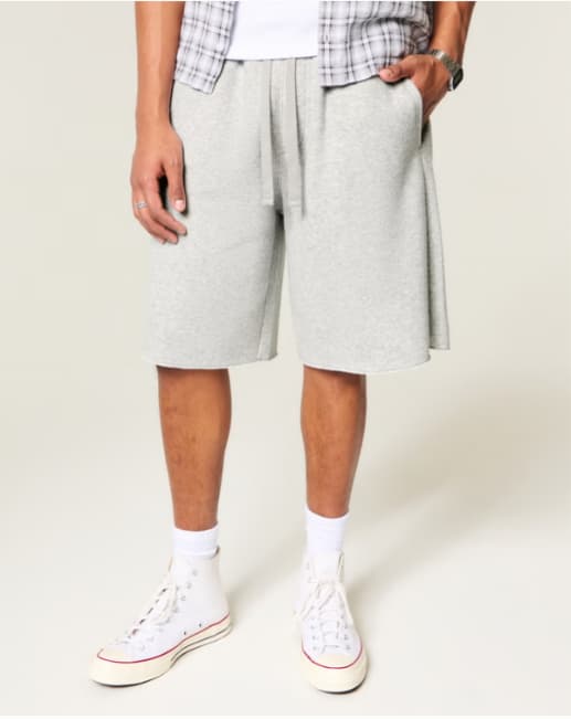 At-the-Knee Baggy Fleece Shorts