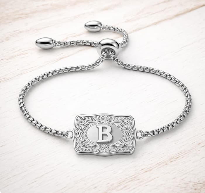 🏇Custom Name Initial Bracelet – Perfect Gift Idea