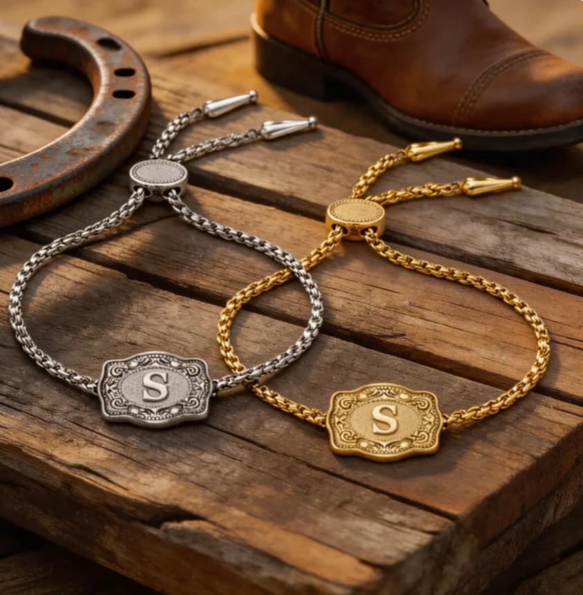 🏇Custom Name Initial Bracelet – Perfect Gift Idea