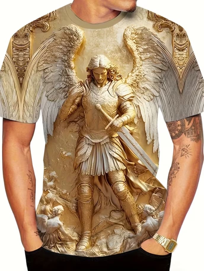 [Printed Design – Not Textured]-3D Novelty T-Shirts for Men