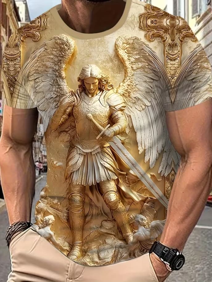 [Printed Design – Not Textured]-3D Novelty T-Shirts for Men