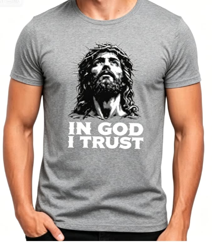 Stylish Black Oversized T-Shirt with Jesus Graphic