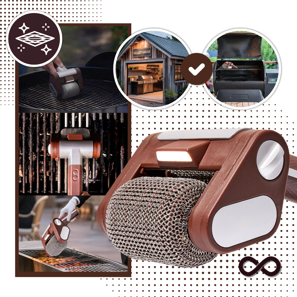 Turbo Cleanse Grill Brush - Built to Last - Ozerty