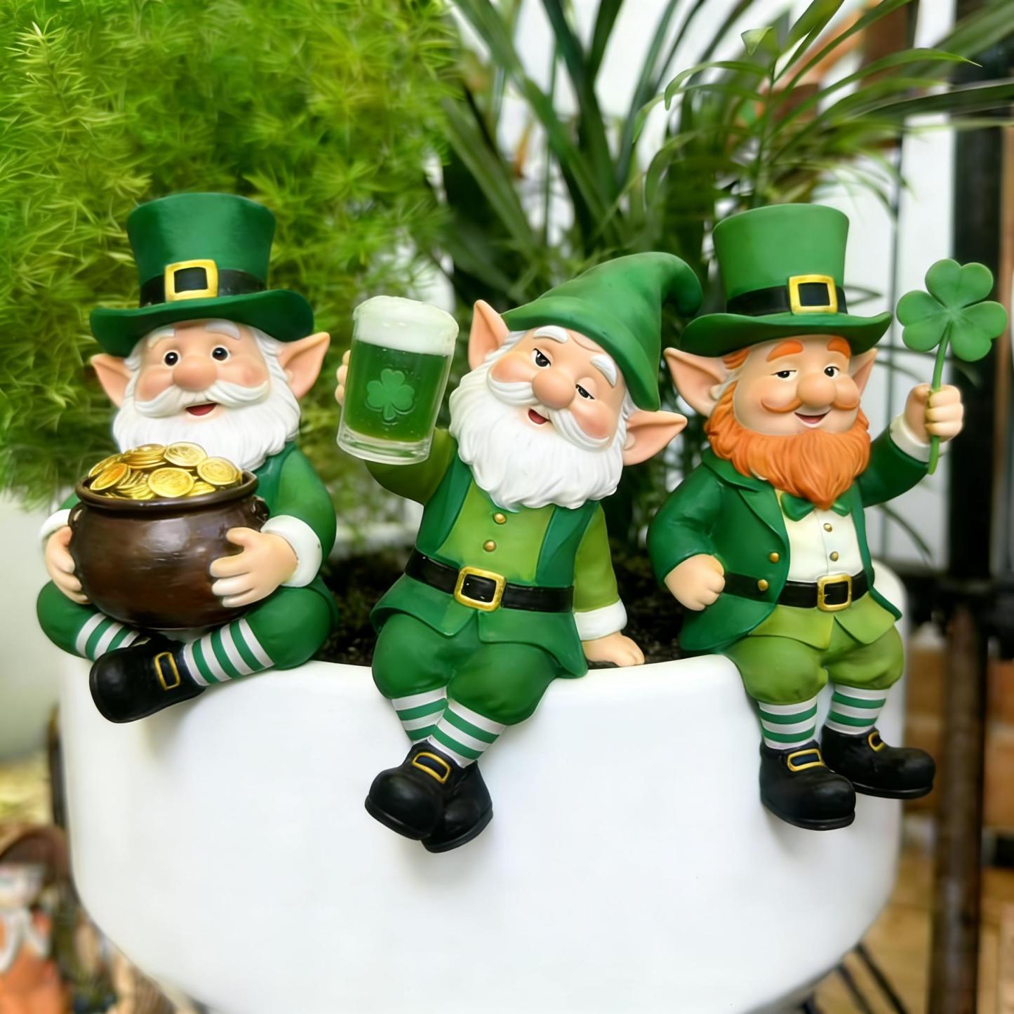 🍀🍺 St. Patrick’s Day Leprechaun Figurines – Bring Irish Luck & Cheer to Your Home