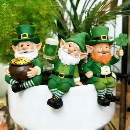 🍀🍺 St. Patrick’s Day Leprechaun Figurines – Bring Irish Luck & Cheer to Your Home