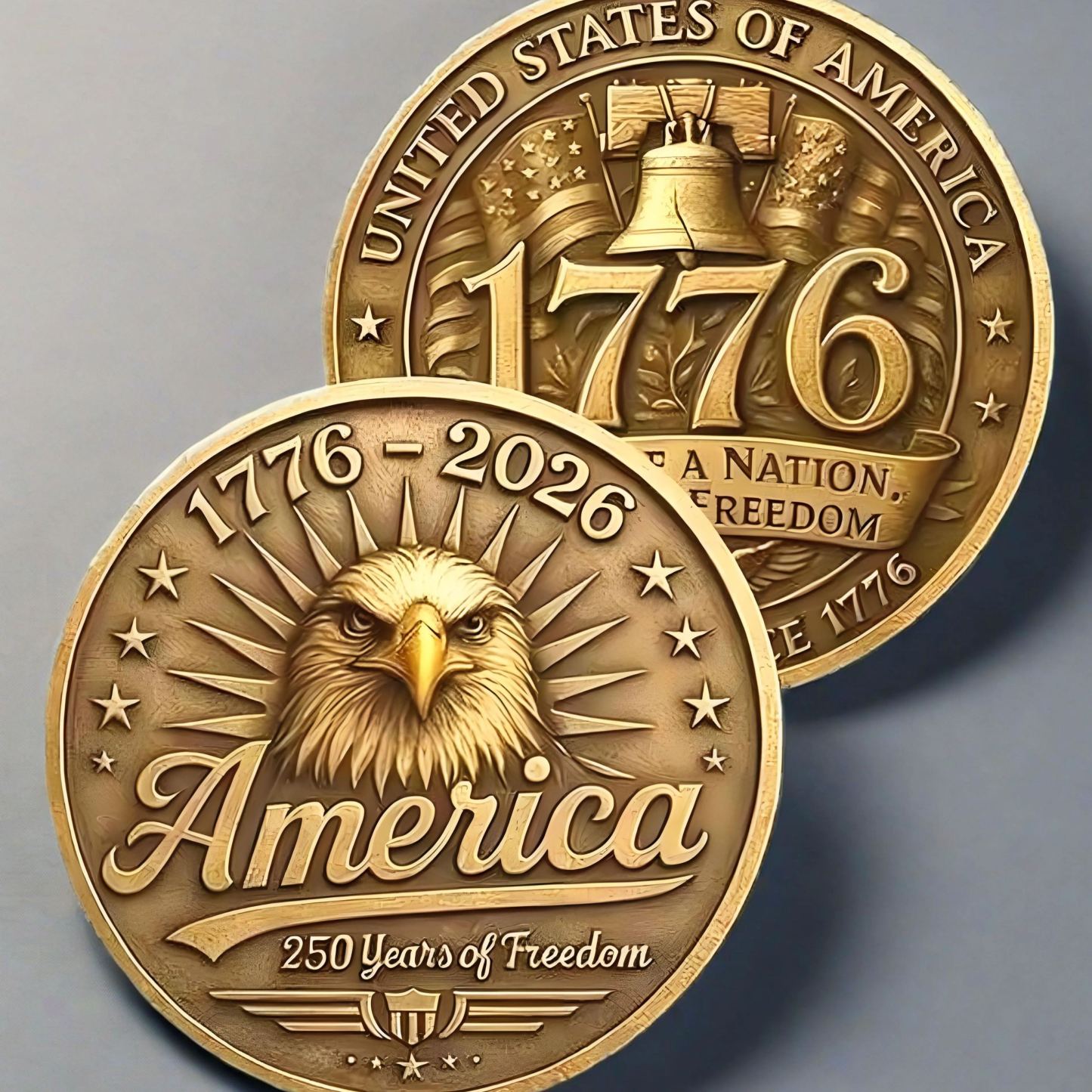 America 250th Anniversary Commemorative Coin — “Celebrating Freedom & Unity” 🇺🇸