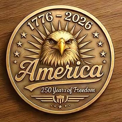America 250th Anniversary Commemorative Coin — “Celebrating Freedom & Unity” 🇺🇸