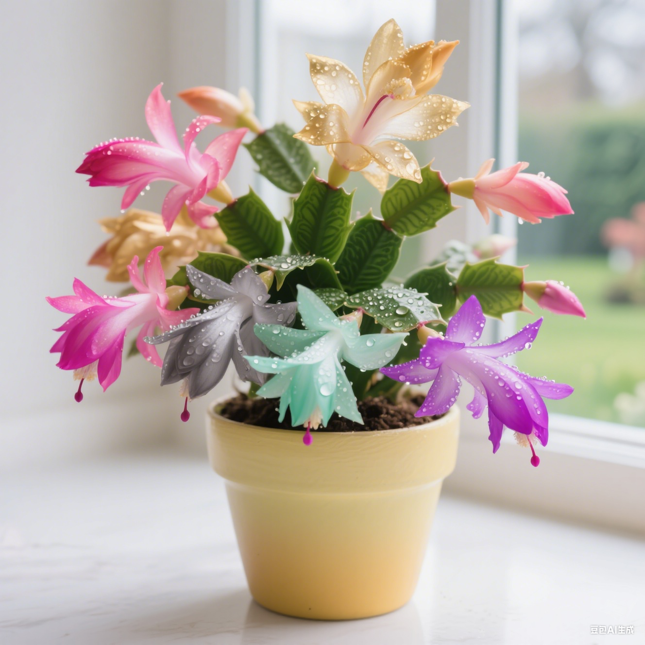 🦀Schlumbergera-Zwiebeln in verschiedenen Farben – Pflegeleichte Blüten in allen Farbtönen, sogar im Winter ❄️🌈