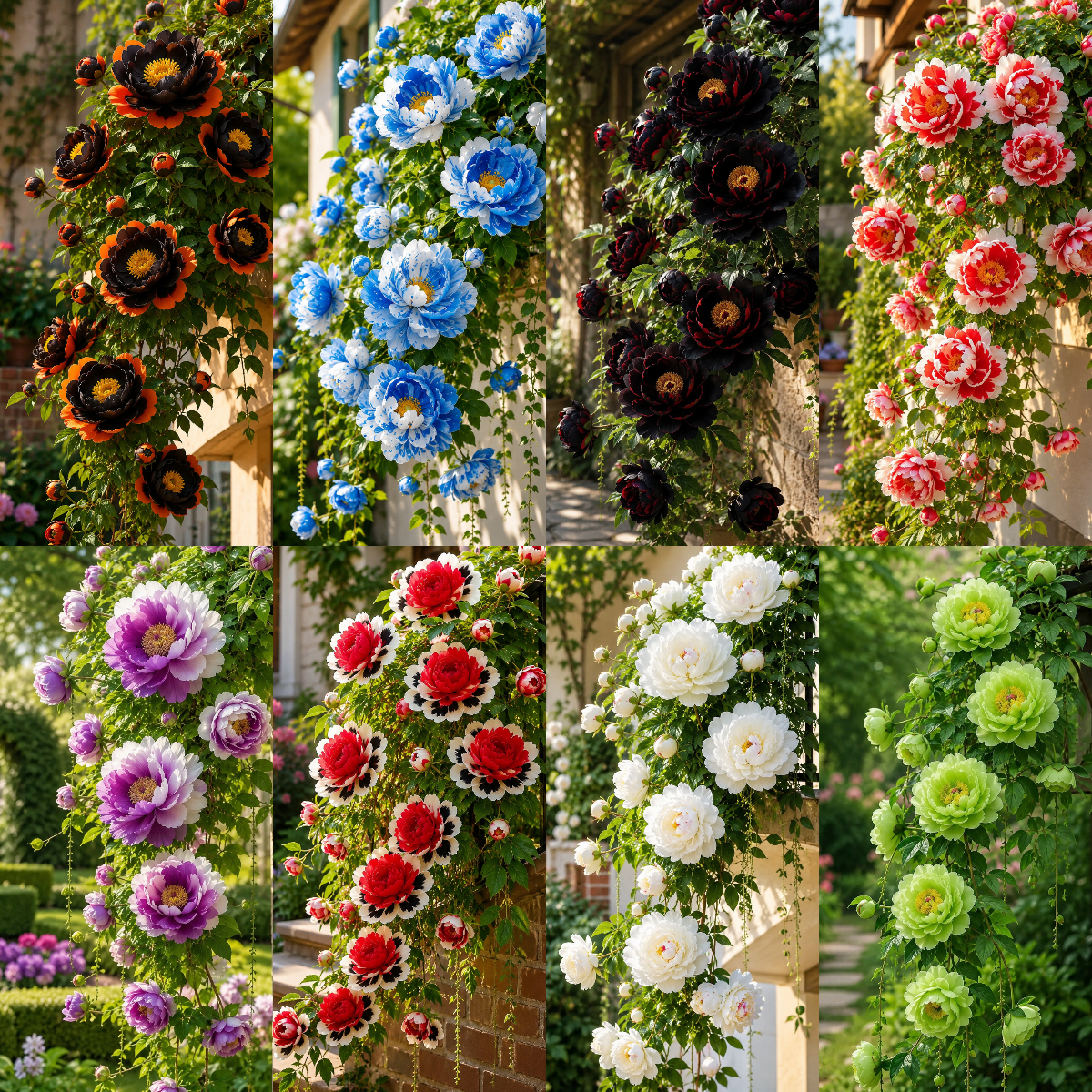 Seltene gefüllte Kletterpfingstrosen & 🌺 mit großer und wunderschöner Blüte