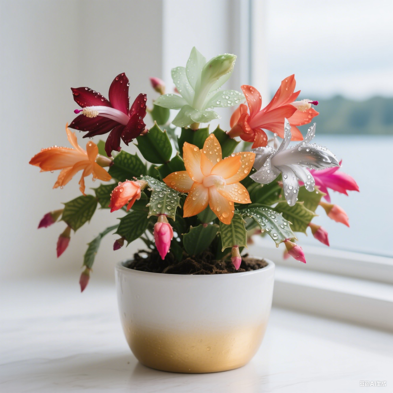 🦀Schlumbergera-Zwiebeln in verschiedenen Farben – Pflegeleichte Blüten in allen Farbtönen, sogar im Winter ❄️🌈