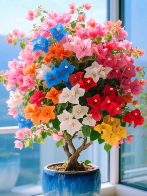 [Blooming Machine] Bougainvillea saplings, potted plants, flowering plants, year-round blooming, heat and cold resistant, easy to care for.