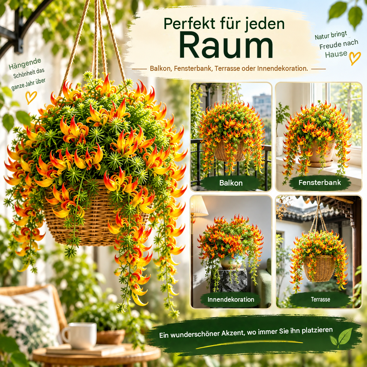 🪴🦜 Papageienschnabel-Grünlilie - 🔥 Blüht bis zu 300 Tage im Jahr!