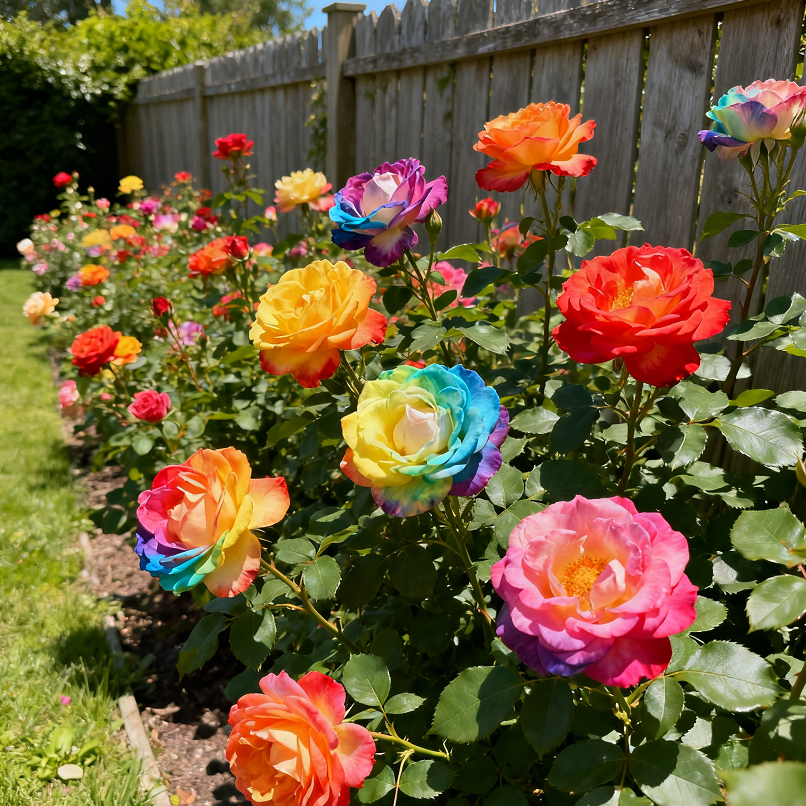🌹Seltene, erbliche Regenbogenrosensamen