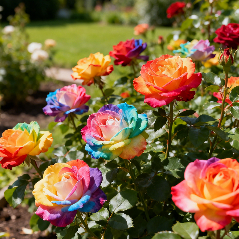 🌹Seltene, erbliche Regenbogenrosensamen