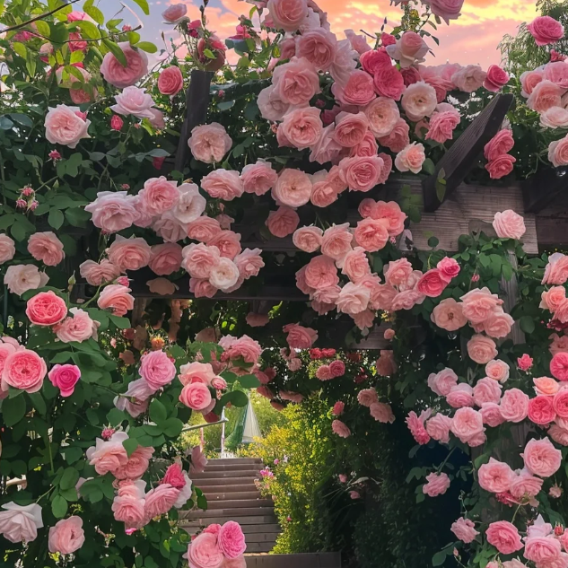 🌹Climbing Rose—Year-Round Blooming