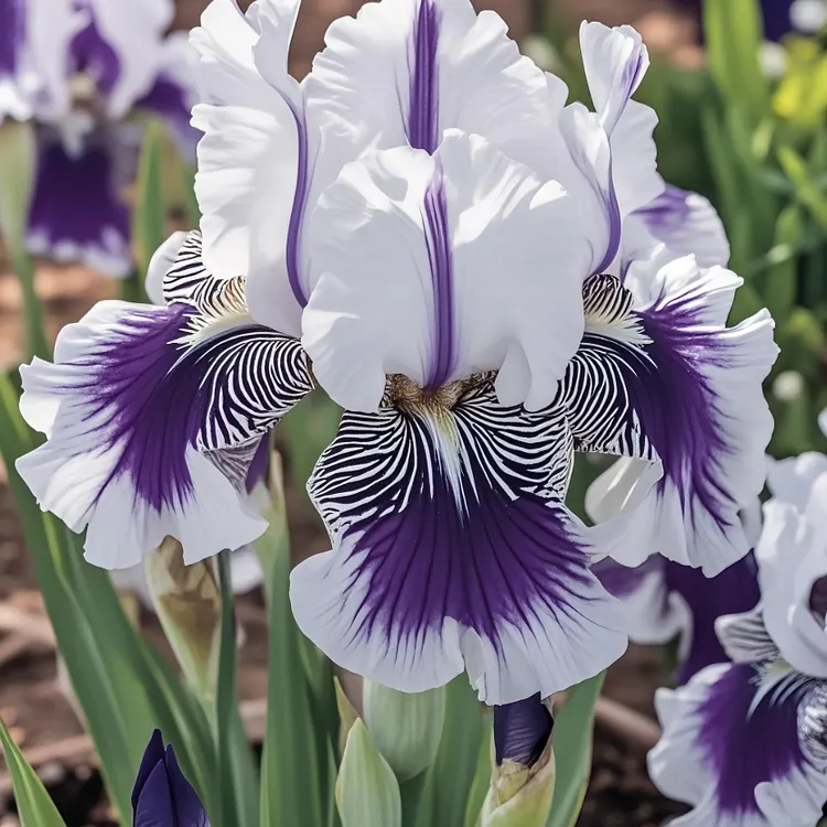 💐Mondschein-Schleier-Iris (Iris germanica) – Langblühend & mehrjährig