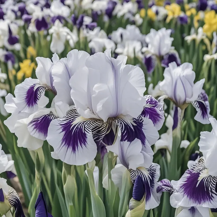 💐Mondschein-Schleier-Iris (Iris germanica) – Langblühend & mehrjährig