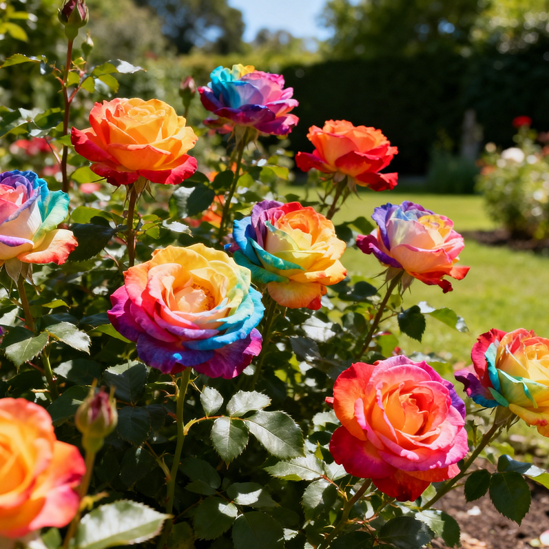 🌹Seltene, erbliche Regenbogenrosensamen