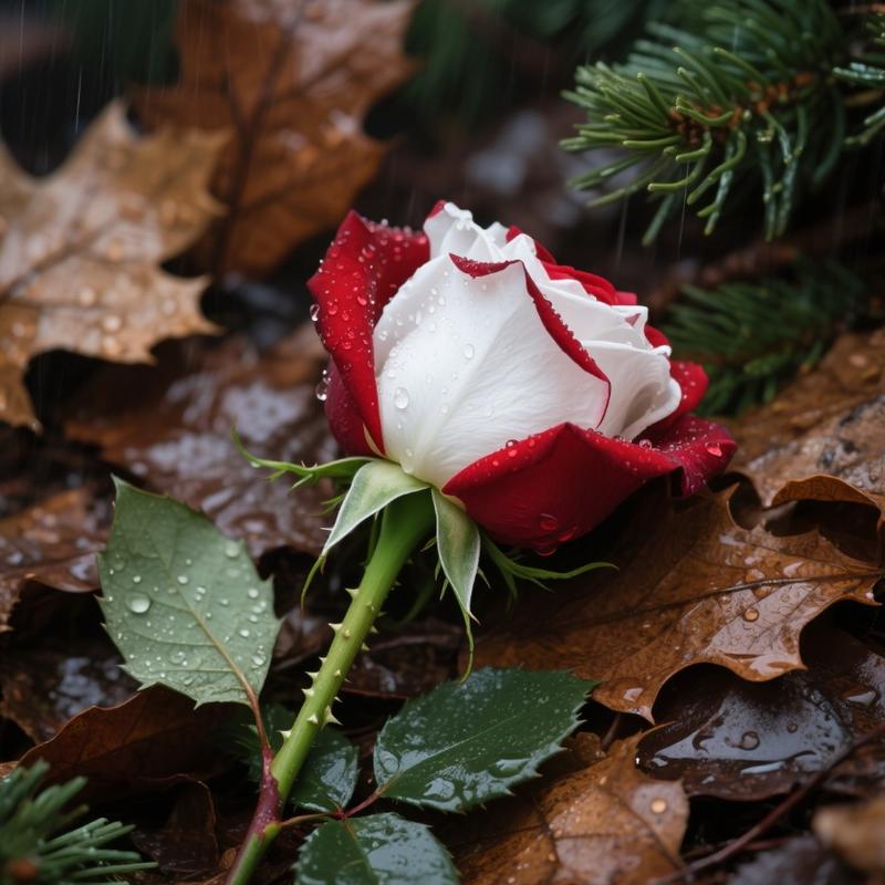 【Buy 2 Get 1 Free】200/1000pcs Rare Twin Red White Rose Flower Seeds for Planting - Captivating Garden Blooms Non GMO Heirloom Garden - Planting Instructions for Easy Grow - Great Gardening Gifts