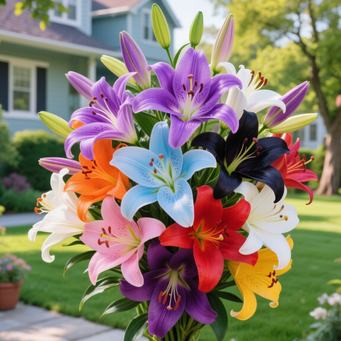 ⚜️Rare Color Double-Petaled Fragrant lily bulbs—Fresh and Sweet