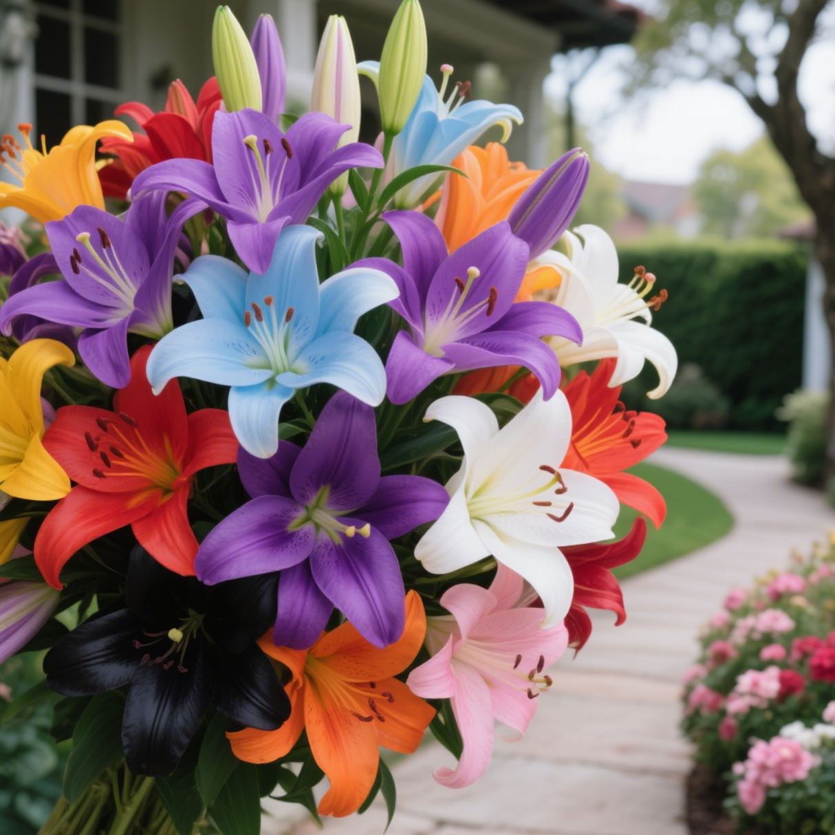 ⚜️Rare Color Double-Petaled Fragrant lily bulbs—Fresh and Sweet