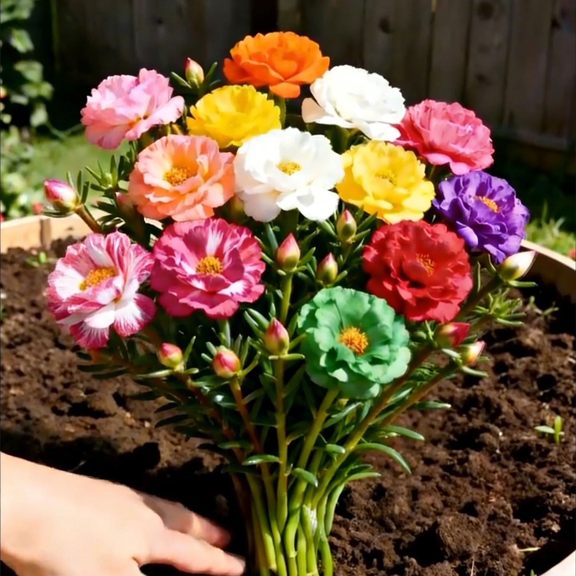 🌼Double Petal Moss Roses - Muti-Color Sunflower Seeds