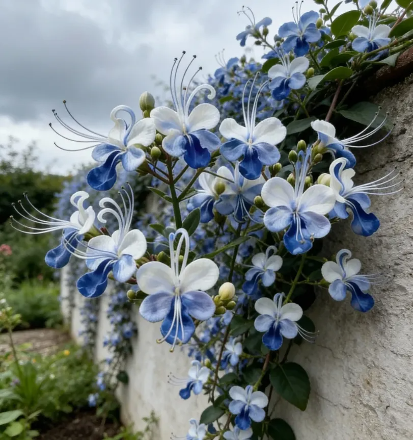 BLAUE SCHMETTERLINGSBLUME 💙🦋EINFACH