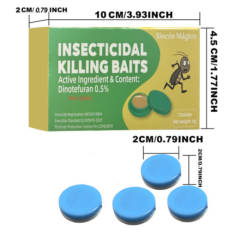 MoonSpry Roach Repellent, Kit de Control de Plagas: Gel Cebo para Cucarachas de Alta Potencia, Elimina Infestaciones en Interiores y Exteriores, Multisuperficies
