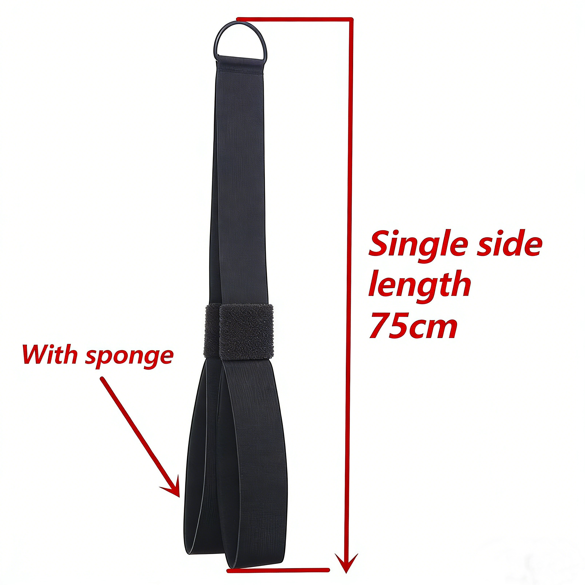 Tricep Rope Cable Attachments Rope for Gym, 1 Count Workout Rope Cable with 4 Anti-slip Handles, Exercise Gym Equipment for Home, Lifting Strap